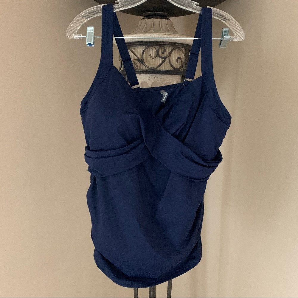 Lands End Plus Swim Top with Tummy Control